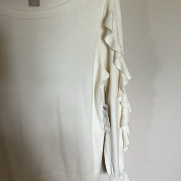 Chicos Sweater Cream Color NWT - Picture 4 of 5